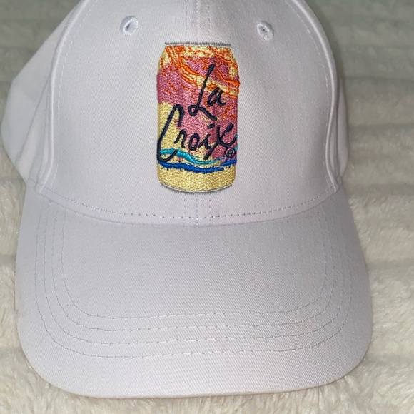 La Croix Sparkling Carbonated Water Embroidered Baseball Cap Pamplemousse - Picture 1 of 11